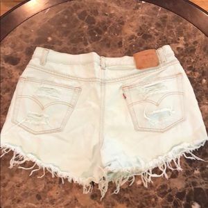 Vintage LEVI denim cutoff shorts in MINT